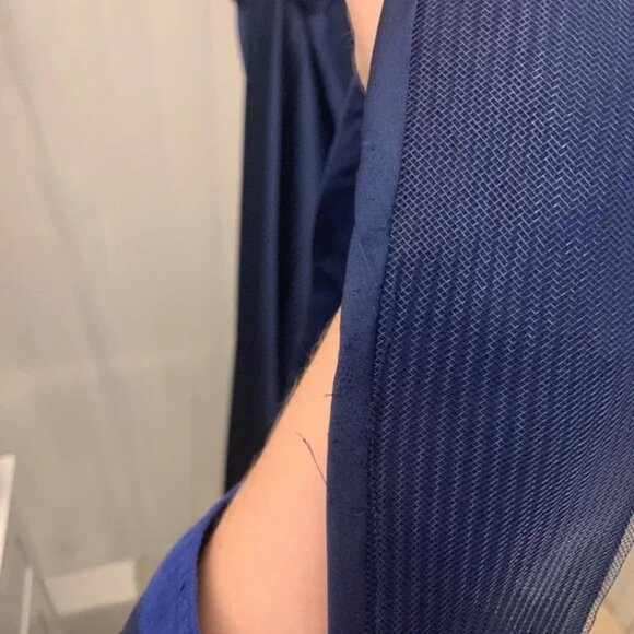 La Femme Strappy Ballgown - Navy Blue - Picture 8 of 9